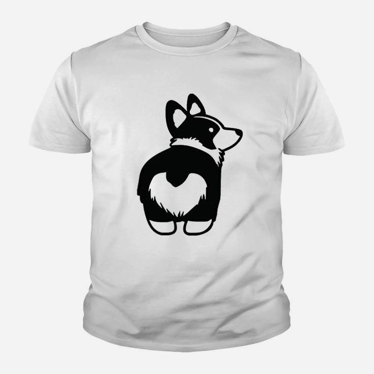 Corgi But Wall Animal Cute Dog Puppy Heart Love Rescue Youth T-shirt
