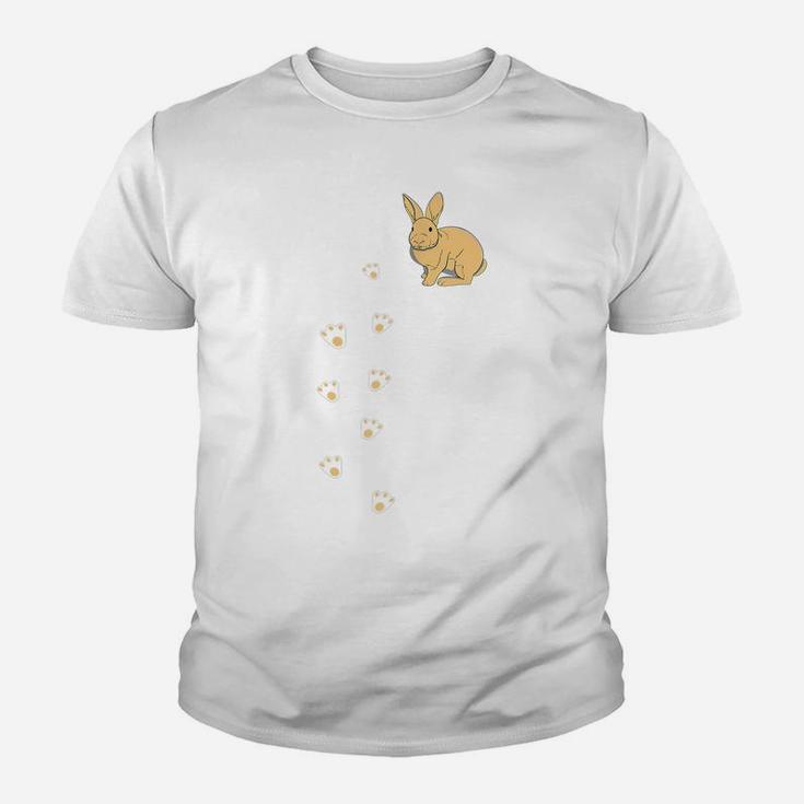 Cute Bunny Rabbit Pocket Easter Day Youth T-shirt