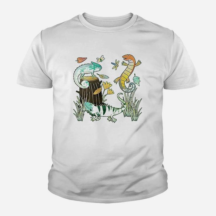 Cute Lizards Hanging Out Youth T-shirt