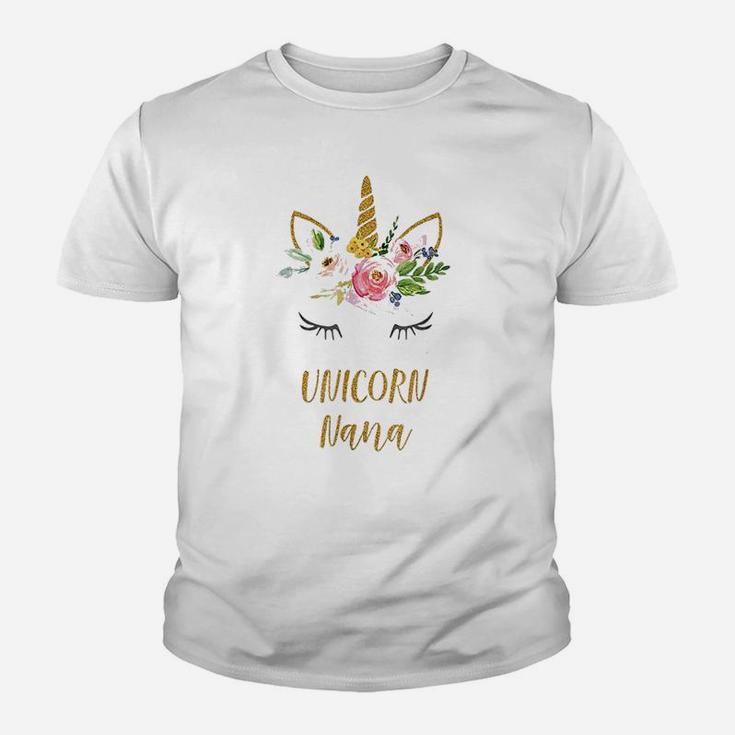 Cute Unicorn Nana Youth T-shirt
