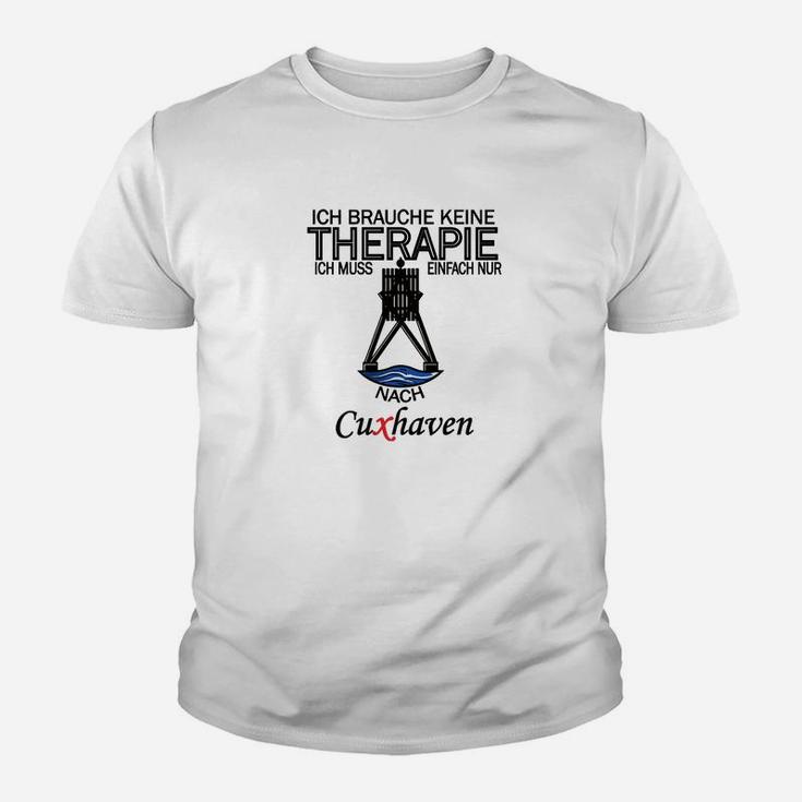 Cuxhaven-Therapie Herren Kinder Tshirt, Lustiges Spruch Tee