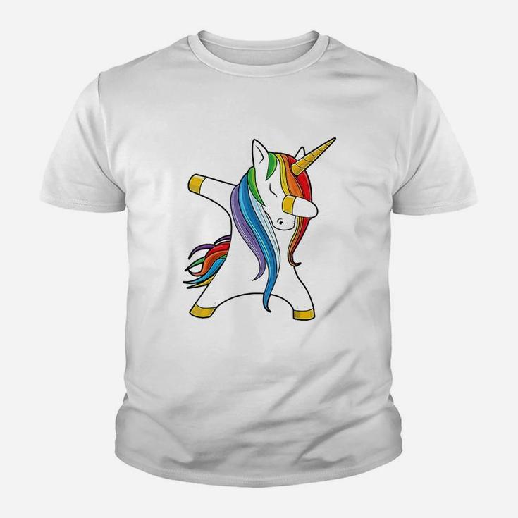 Dabbing Unicorn Rainbow Unicorns Youth T-shirt