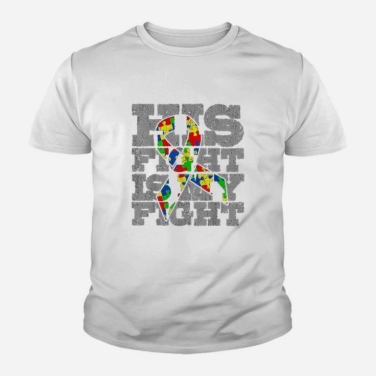 Dad His Fight Awareness Gift Youth T-shirt