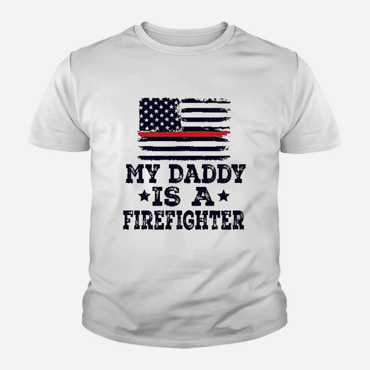 Daddy Is A Firefighter Youth T-shirt