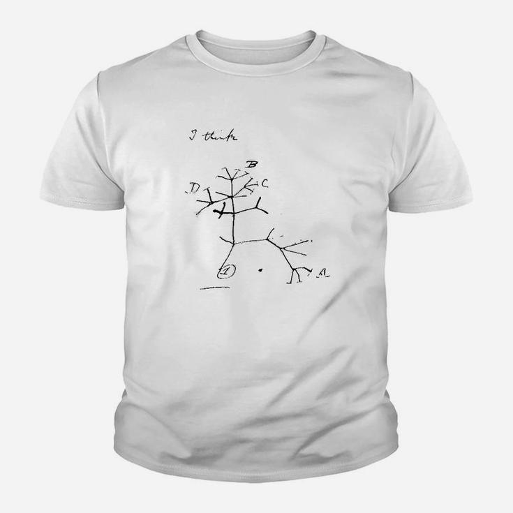 Darwin Tree Life Evolution Science Biology Nerdy Youth T-shirt