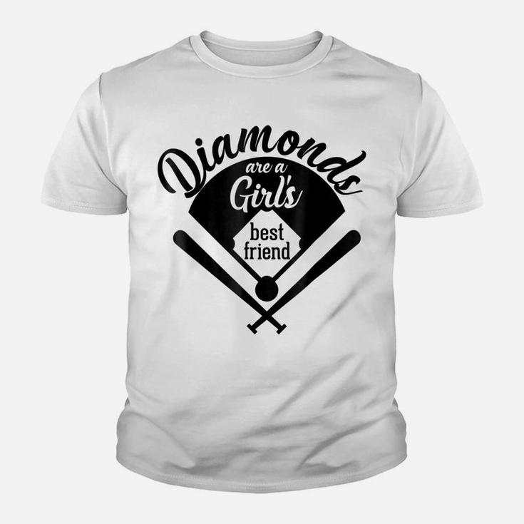 Diamonds Are A Girl's Best Friend  For Girls, Moms Youth T-shirt