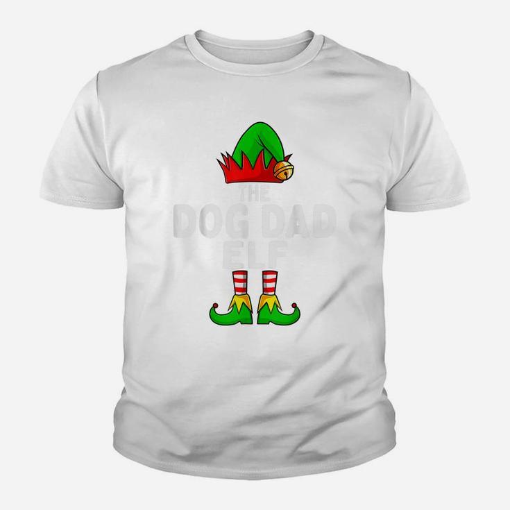Dog Dad Elf Matching Family Group Christmas Party Pajama Youth T-shirt