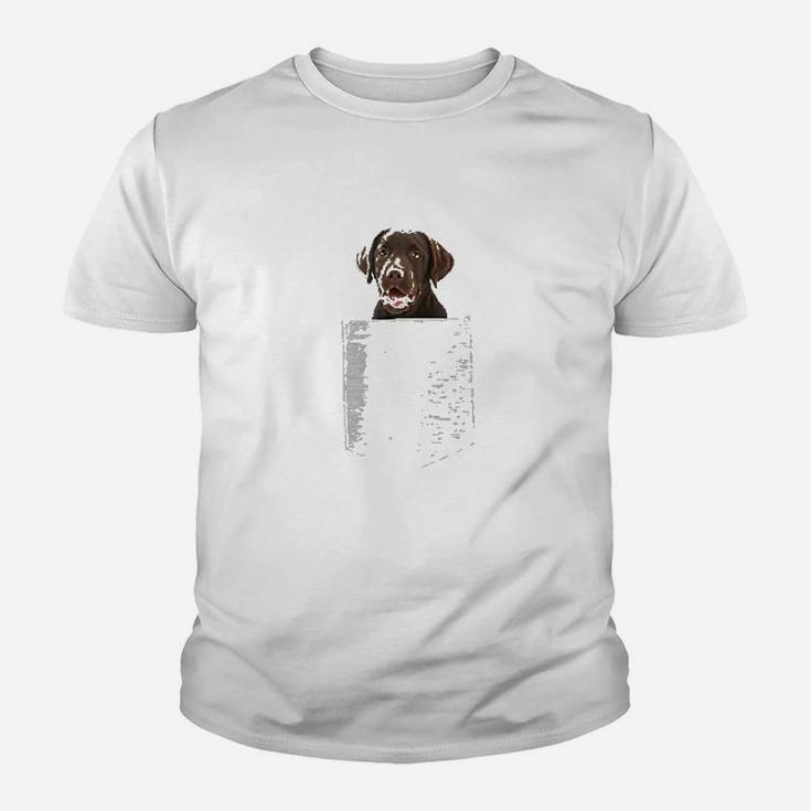 Dog In Your Pocket Chocolate Lab Youth T-shirt