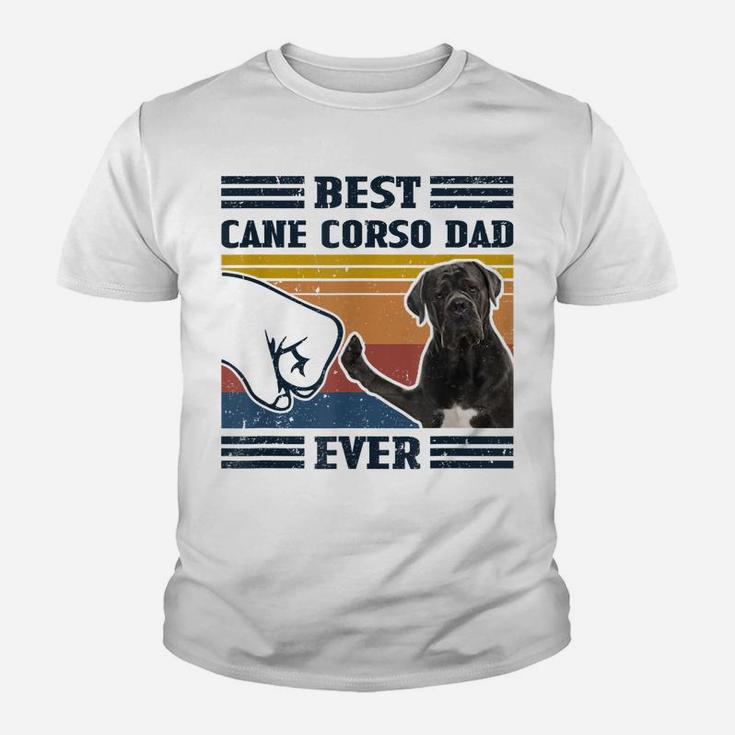 Dog Vintage Best Cane Corso Dad Ever Father's Day Youth T-shirt