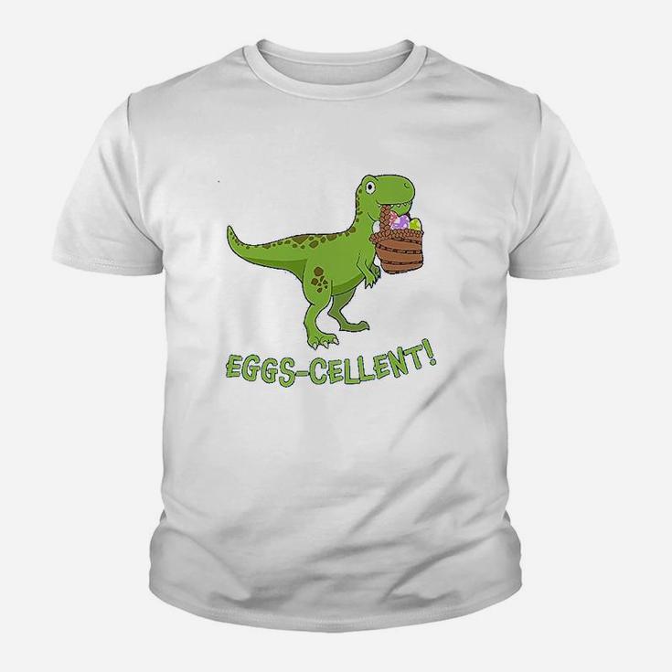 Eggscellent Cute Easter Trex Dinosaur Youth T-shirt