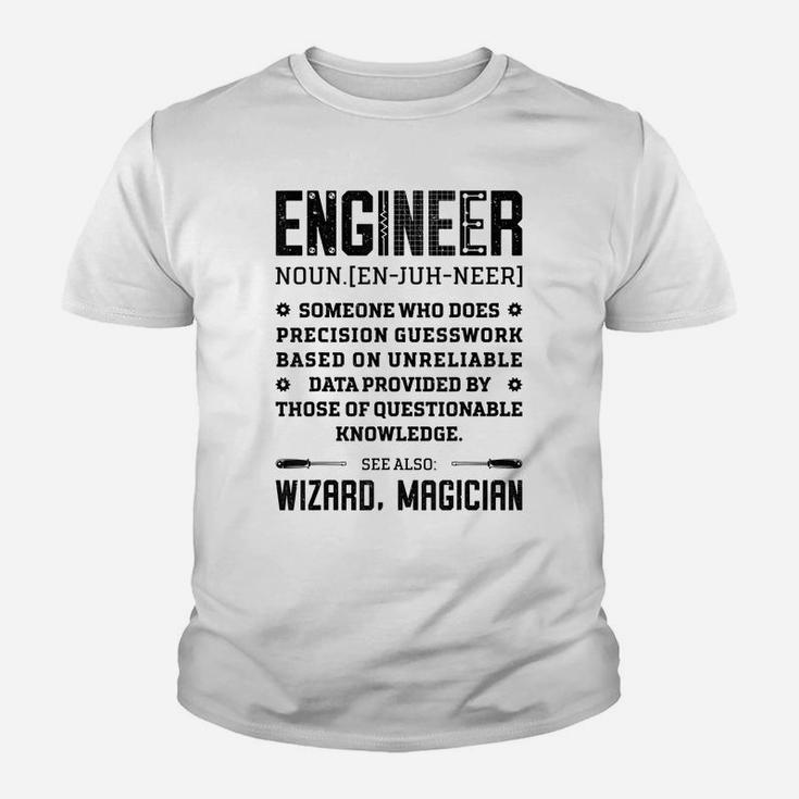 Engineer Definition Funny Noun Engineering Dictionary Term Youth T-shirt