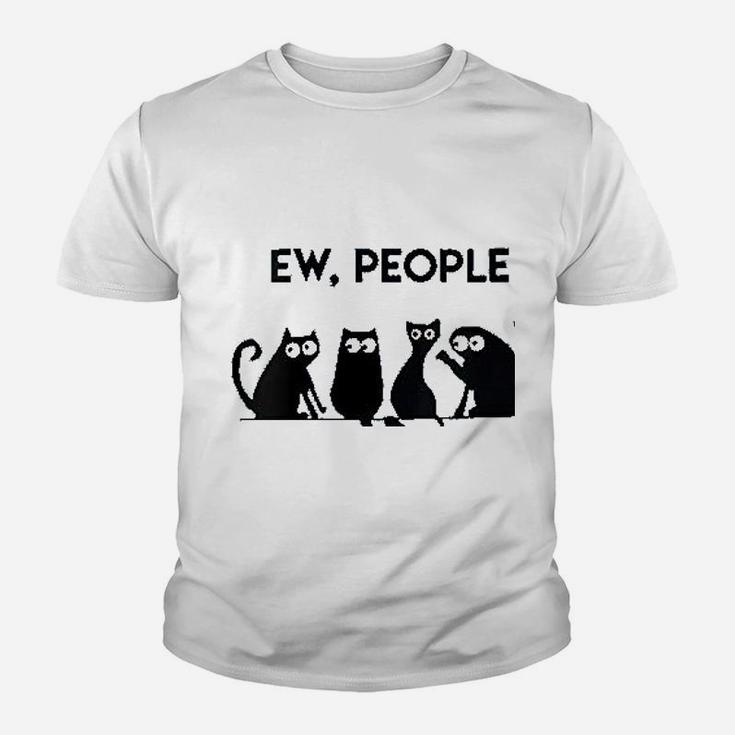Ew People Cat Lovers Meowy Youth T-shirt
