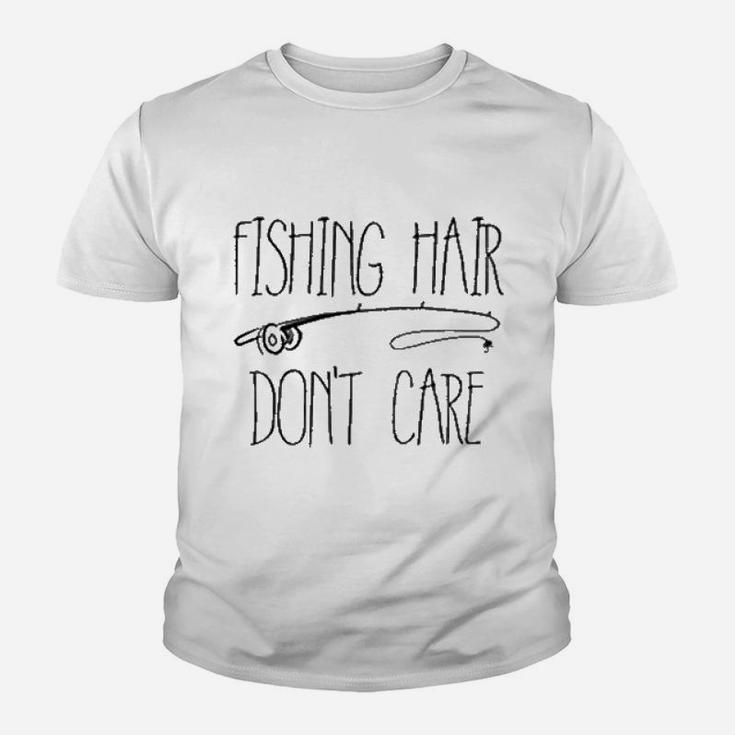 Fishing Hair Dont Care Youth T-shirt