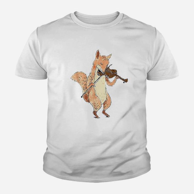 Fox Playing Violin Youth T-shirt