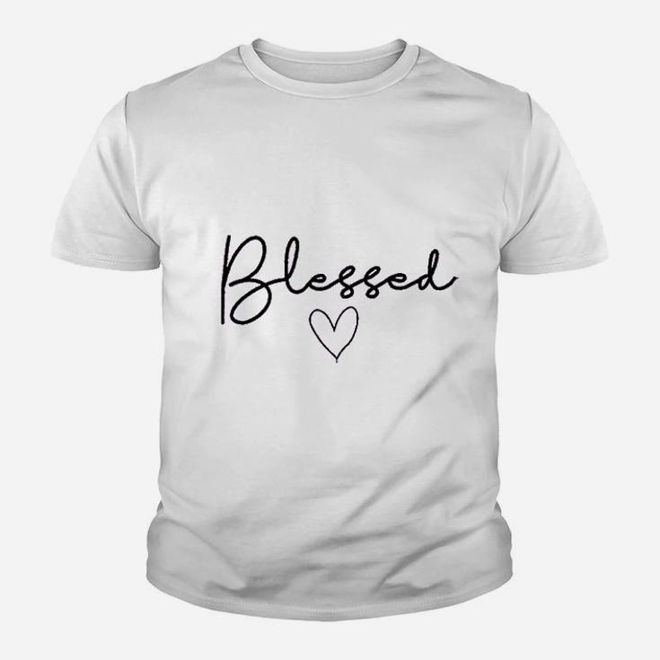 Funny Blessed Heart Youth T-shirt