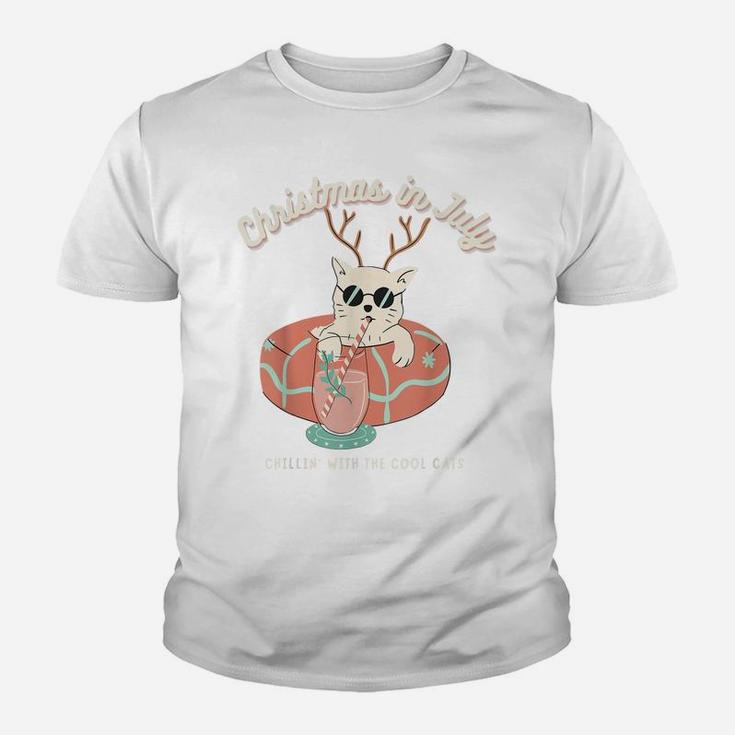Funny Christmas In July, Cat Lovers Youth T-shirt
