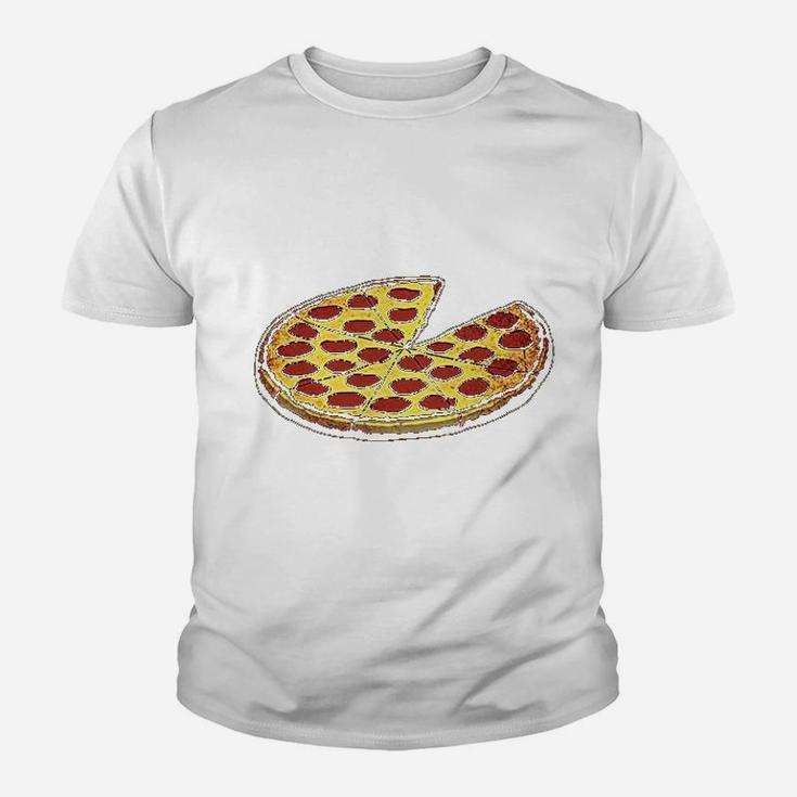 Funny Dads Pizza Pie And Slice Dad Youth T-shirt