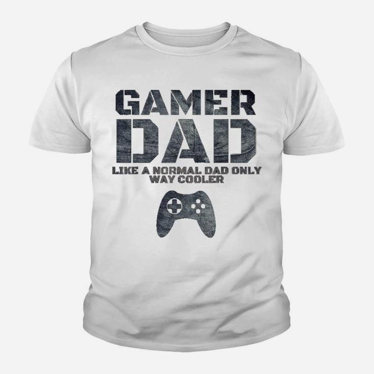 Funny Father Dad Daddy Husband Gift Tshirt Gamer Dad Youth T-shirt