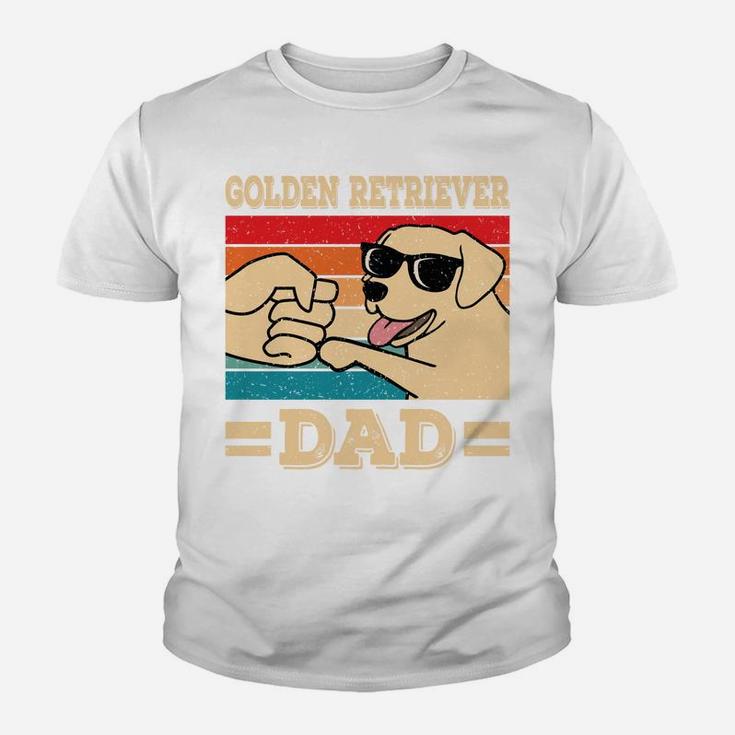 Funny Golden Retriever Dad Dog Retro Youth T-shirt