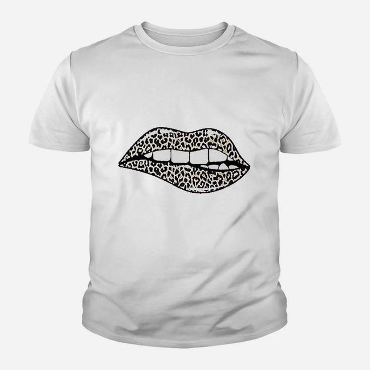 Funny Leopard Lips Youth T-shirt