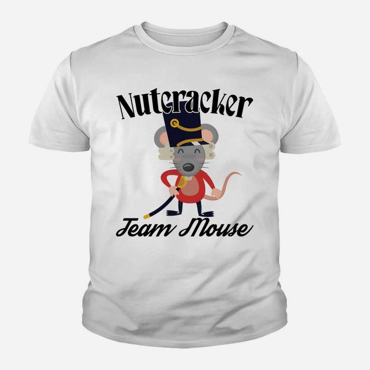 Funny Nutcracker Soldier Toy Christmas Dance Team Mouse Youth T-shirt