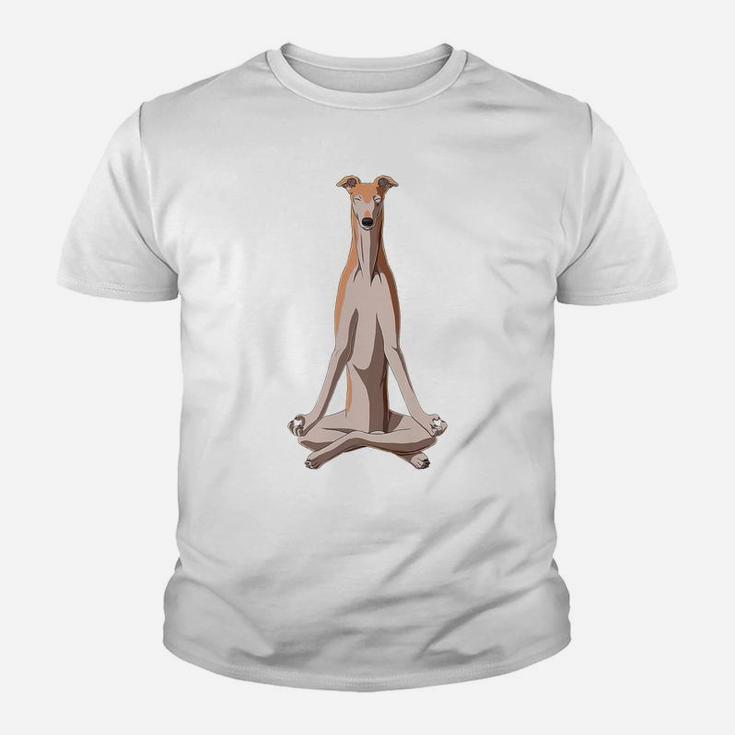 Funny Yoga Dog Greyhound Youth T-shirt