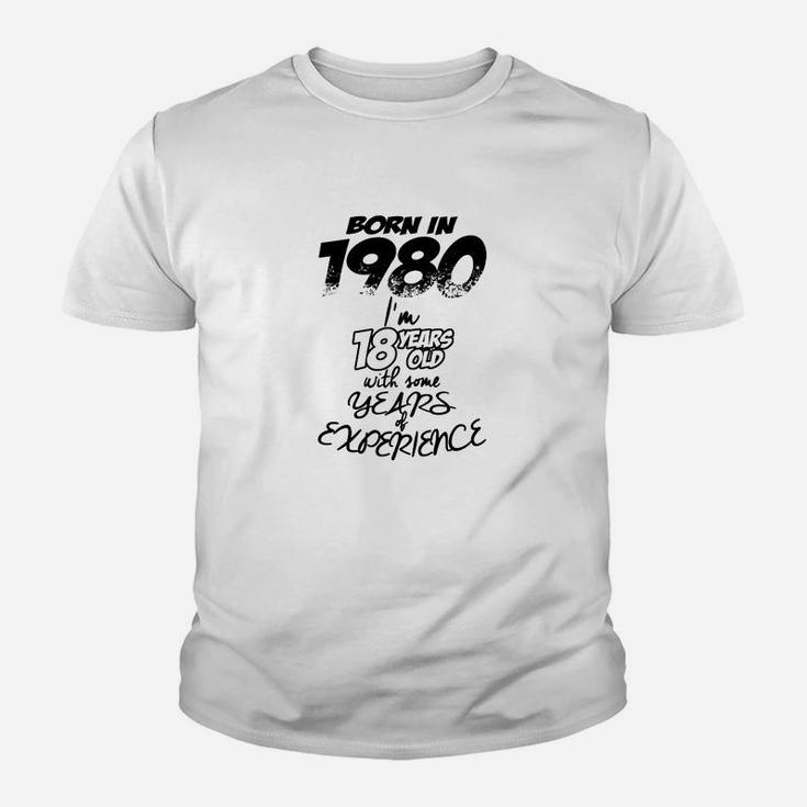 Geburtstag 1980 Geboren Geschenk Kinder T-Shirt