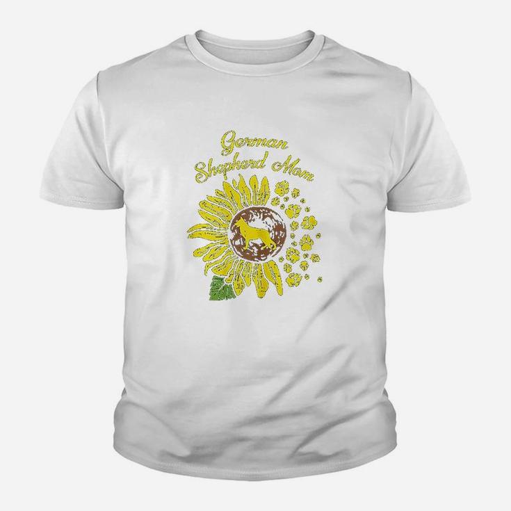 German Shepherd Mom Sunflower Youth T-shirt