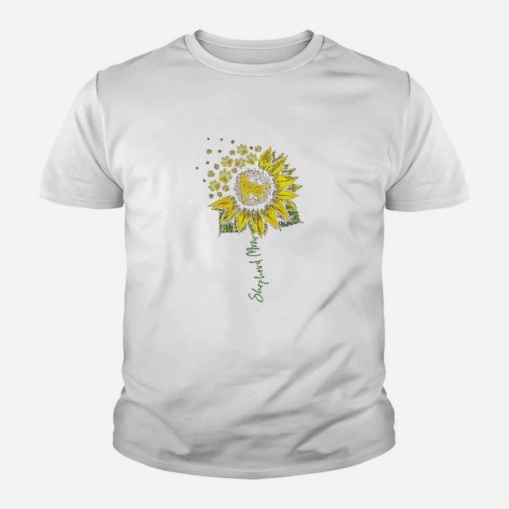 German Shepherd Mom Sunflower Youth T-shirt