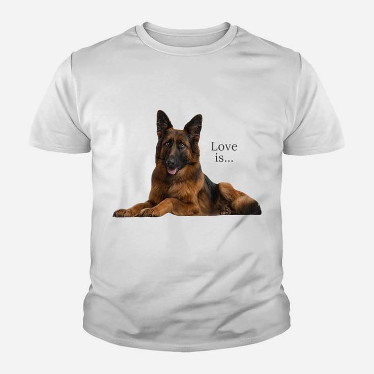 German Shepherd Shirt Shepard Dog Mom Dad Love Pet Puppy Tee Raglan Baseball Tee Youth T-shirt