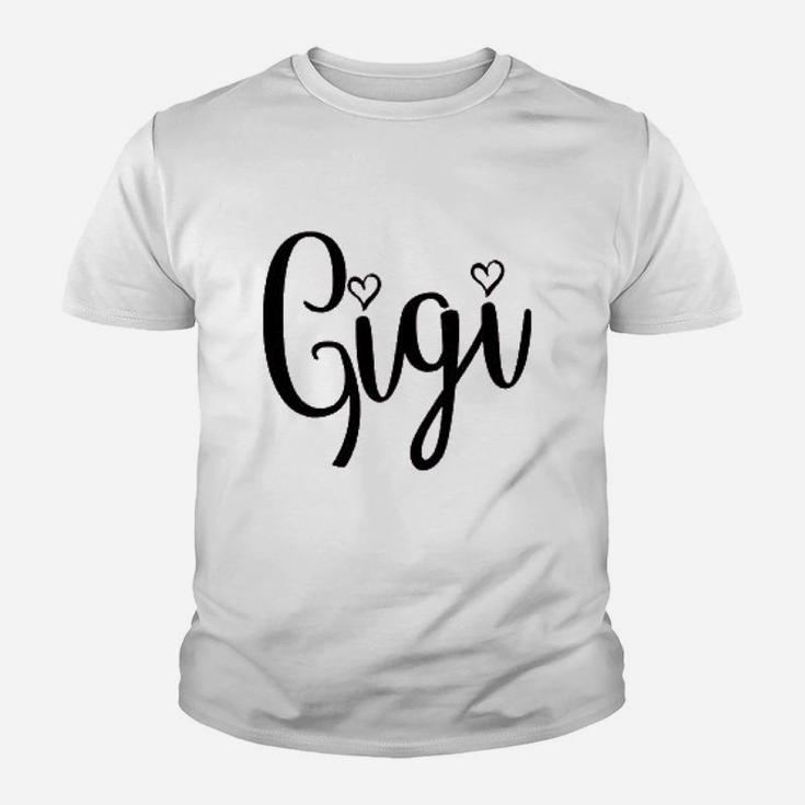 Gigi Grandma Hearts Youth T-shirt
