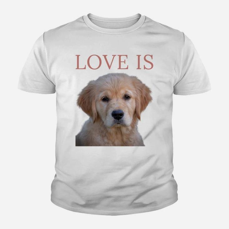 Golden Retriever Shirt Dog Mom Dad Love Puppy Pet Tee Cute Youth T-shirt