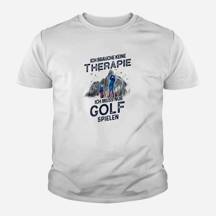 Golfspieler-Therapie Lustiges Kinder Tshirt, Golf Humor Tee