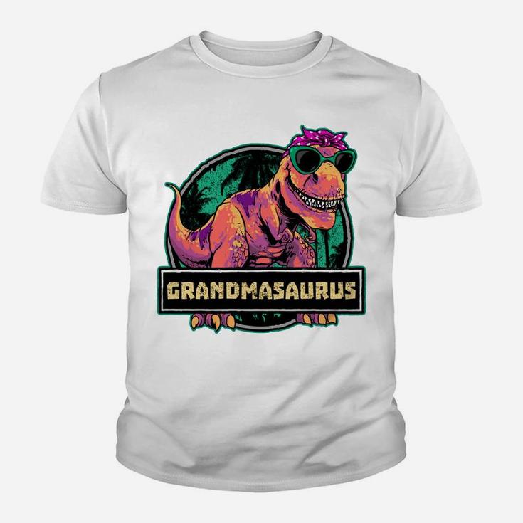 Grandmasaurus T Rex Grandma Saurus Dinosaur Family Matching Youth T-shirt
