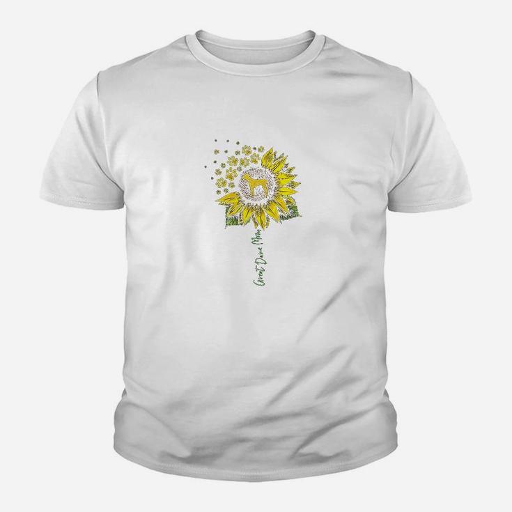 Great Dane Mom Sunflower Great Dane Lover Gifts Dog Mom Mama Youth T-shirt