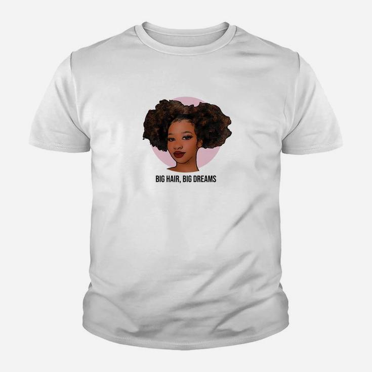 Große Haare Große Träume Afro Locken Black Lebt Materie Kinder T-Shirt