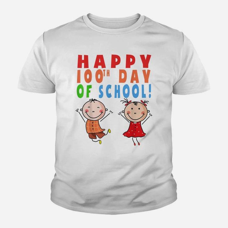 Happy 100Th Day Of School Teacher Student Funny Gift Youth T-shirt