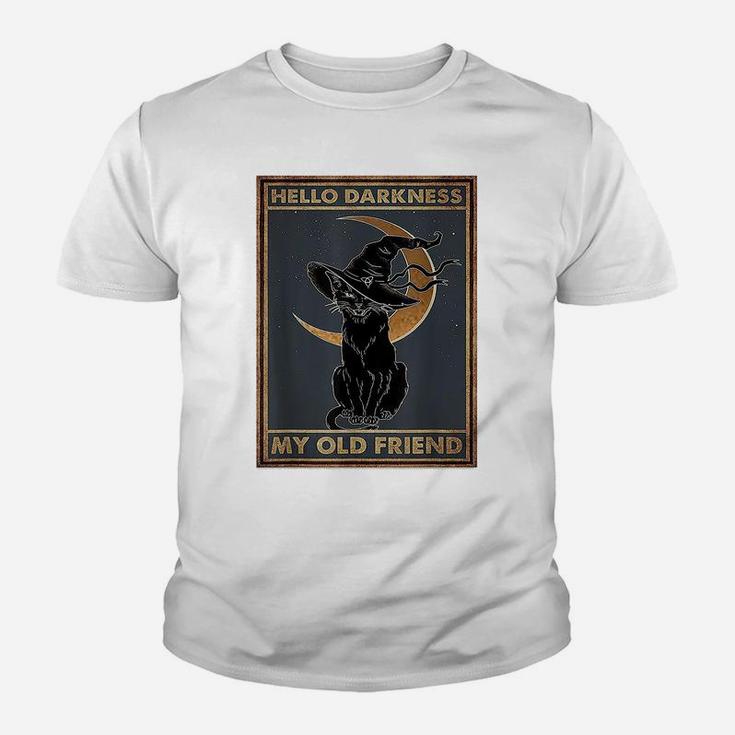 Hello Darkness My Old Friend Cat Youth T-shirt
