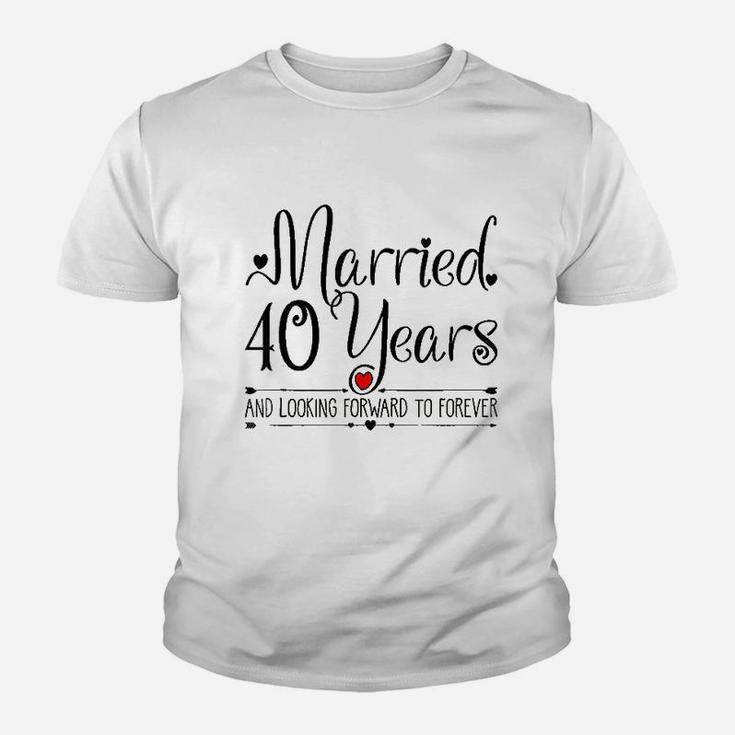 Her Just Married 40 Years Ago Youth T-shirt