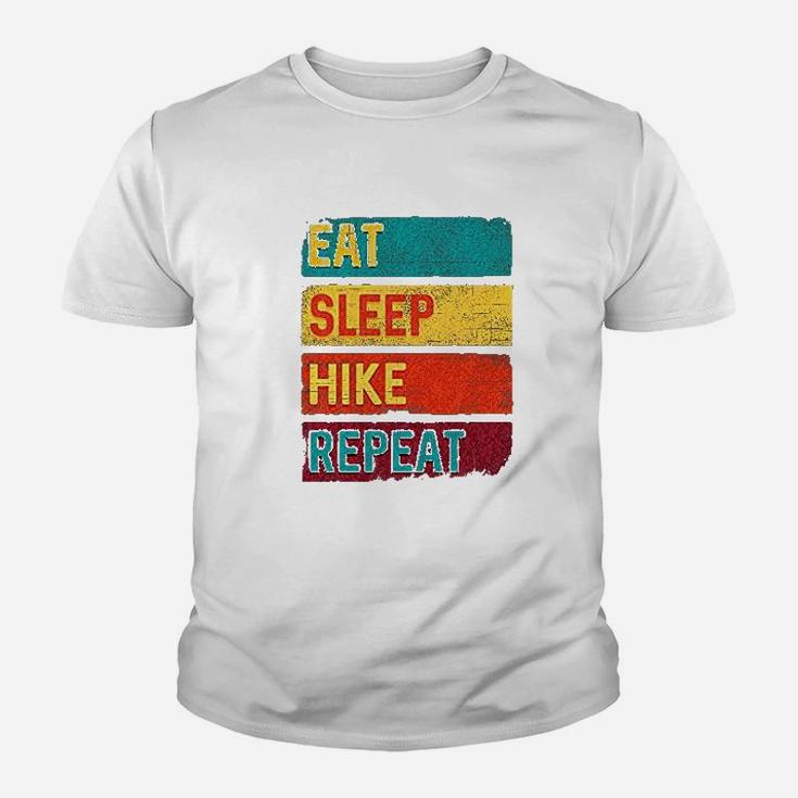 Hiking Camping Eat Sleep Hike Repeat Youth T-shirt