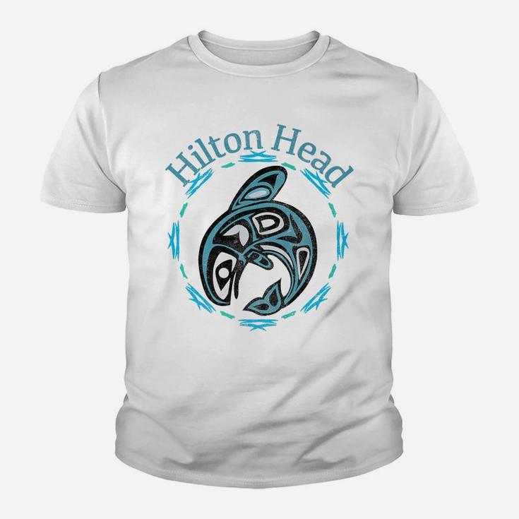 Hilton Head Vintage Tribal Fish Gift Youth T-shirt