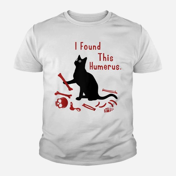 I Found This Humerus Cats Humorous  Cat Lovers Shirts Raglan Baseball Tee Youth T-shirt