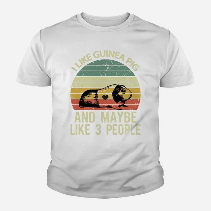 I Like Guinea Pigs And Maybe 3 People Retro Funny Guinea Pig Youth T-shirt