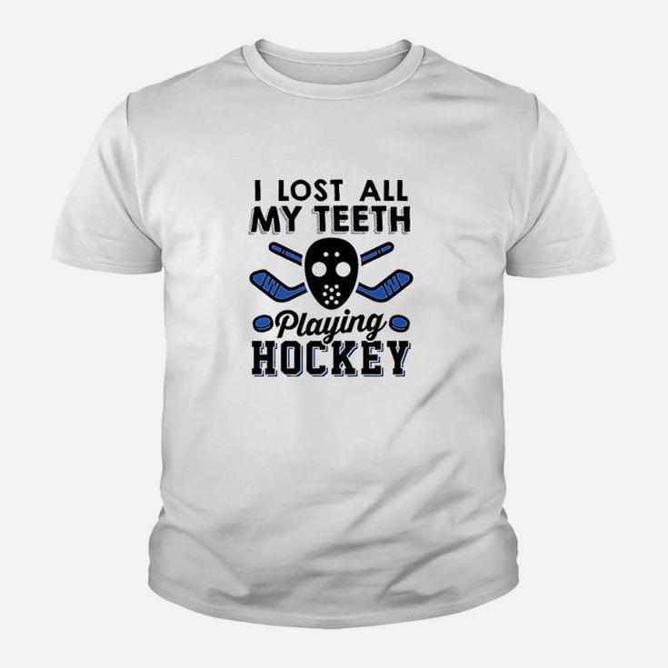 I Lost All My Teeth Playing Hockey Youth T-shirt