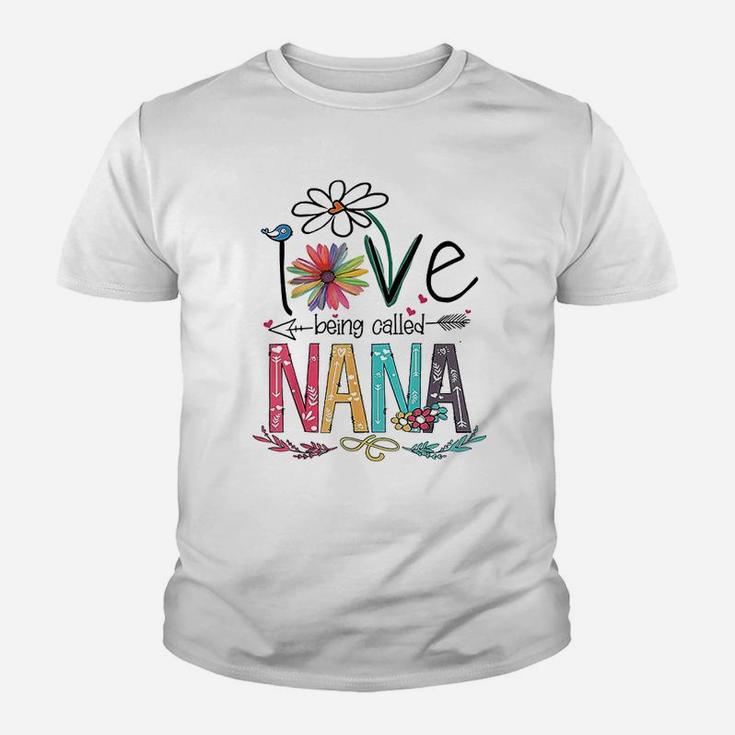 I Love Being Called Nana Grandma Mimi Gigi Lover Youth T-shirt