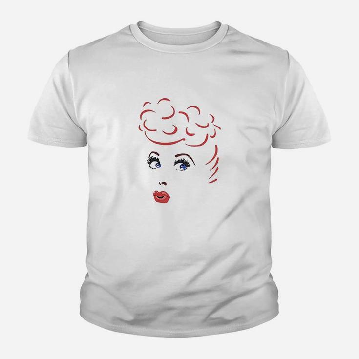 I Love Lucy Lines Face Youth T-shirt