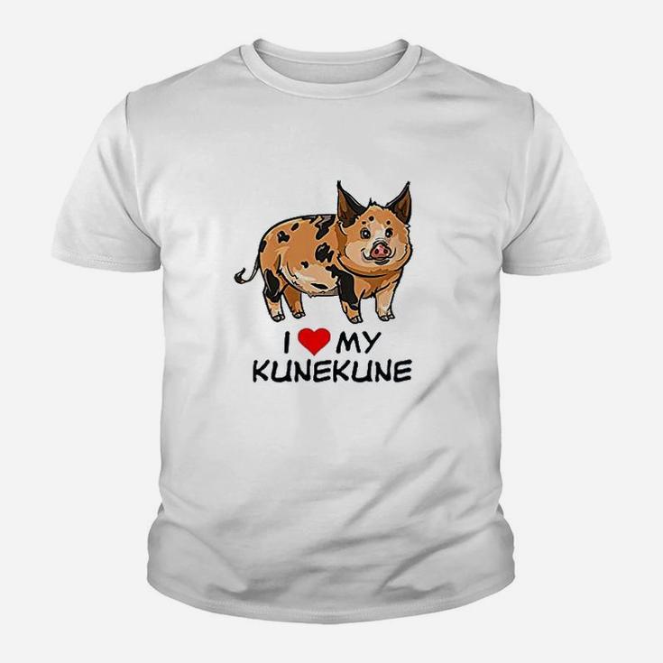 I Love My Kunekune Pig Youth T-shirt