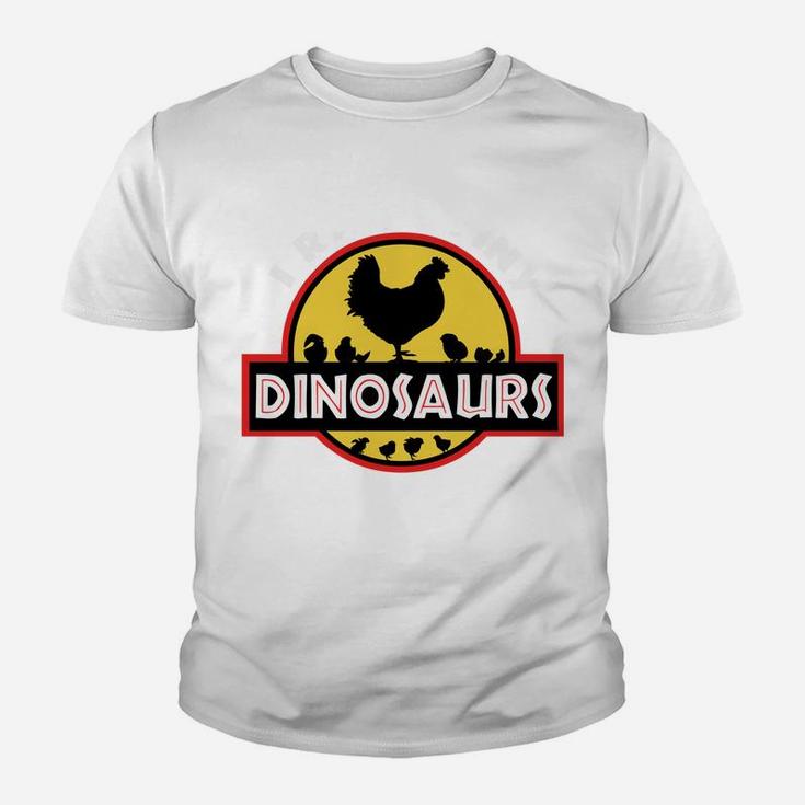 I Raise Tiny Dinosaurs Chicken Lover Gift Youth T-shirt