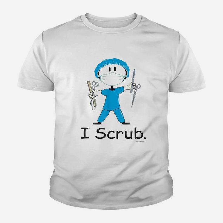 I Scru Surgical Tech Busybodies Stick Figure Gift Youth T-shirt