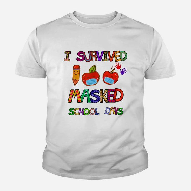 I Survived 100 Masked School Days Student Teacher Gift Youth T-shirt